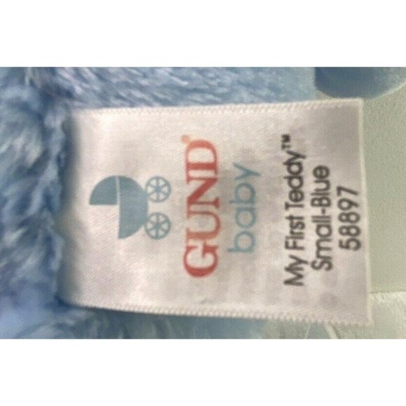 Gund Baby My First Teddy Bear Plush Stuffed Animal Light Pastel Blue 14" Soft - Picture 5 of 6